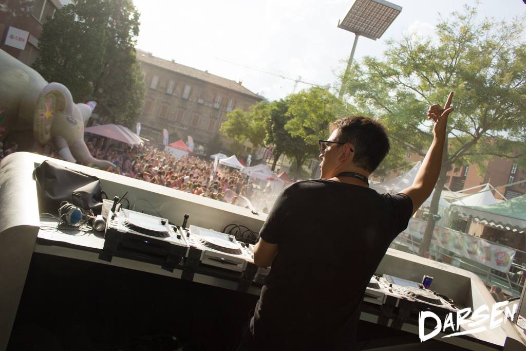 Darsen DJ at Holi Dance Festival 2016 in Lugano, Switzerland - EDM music festival
